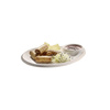 Assiette BLUSH avec bol, en mélamine, blanc-beige, 24x20x2,5 cm | APS 85515