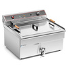 Friteuse électrique 1-cuve 30 l, 6 kW, zone froide | FORGAST FG09018