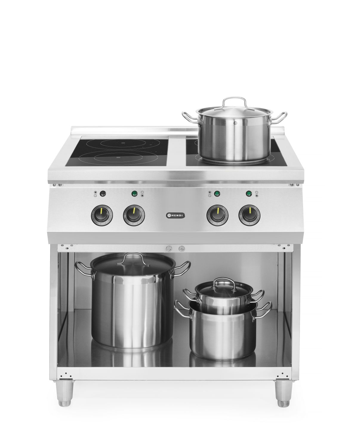 Cuisinière à induction 4 feux, 17 kW, 400 V | HENDI 237687