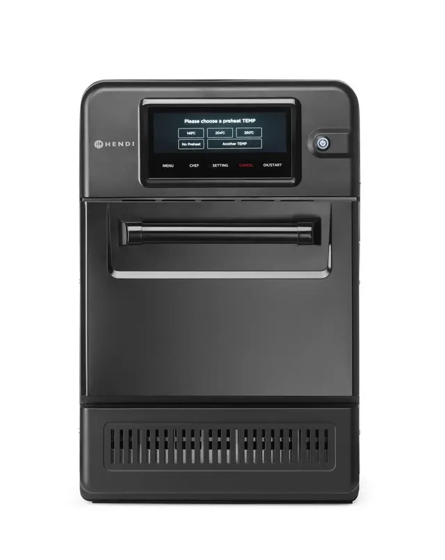 Four convection-micro-ondes CombiTurbo, 18 L, noir, 230 V / 3000 W | HENDI 281277