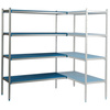 Étagère d’angle à 4 étagères prof. 60 cm 1PD-64+4P-126+8UM | ALUSHELF 60322