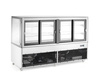 Vitrine réfrigérée 2 étagères 610 l, LED, refroidissement dynamique | HENDI 233467