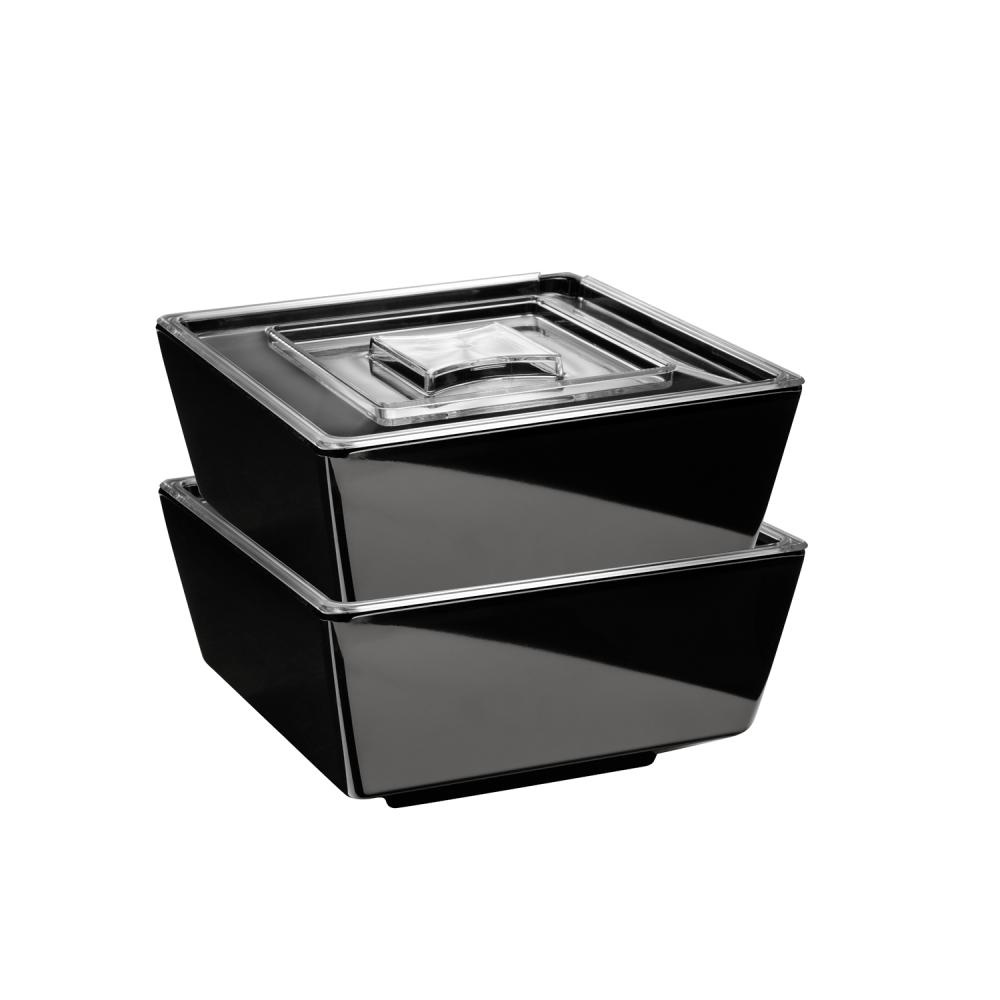Couvercle pour bol FLOAT, avec ouverture pour cuillère, 25x25x1,5 cm | APS 83922