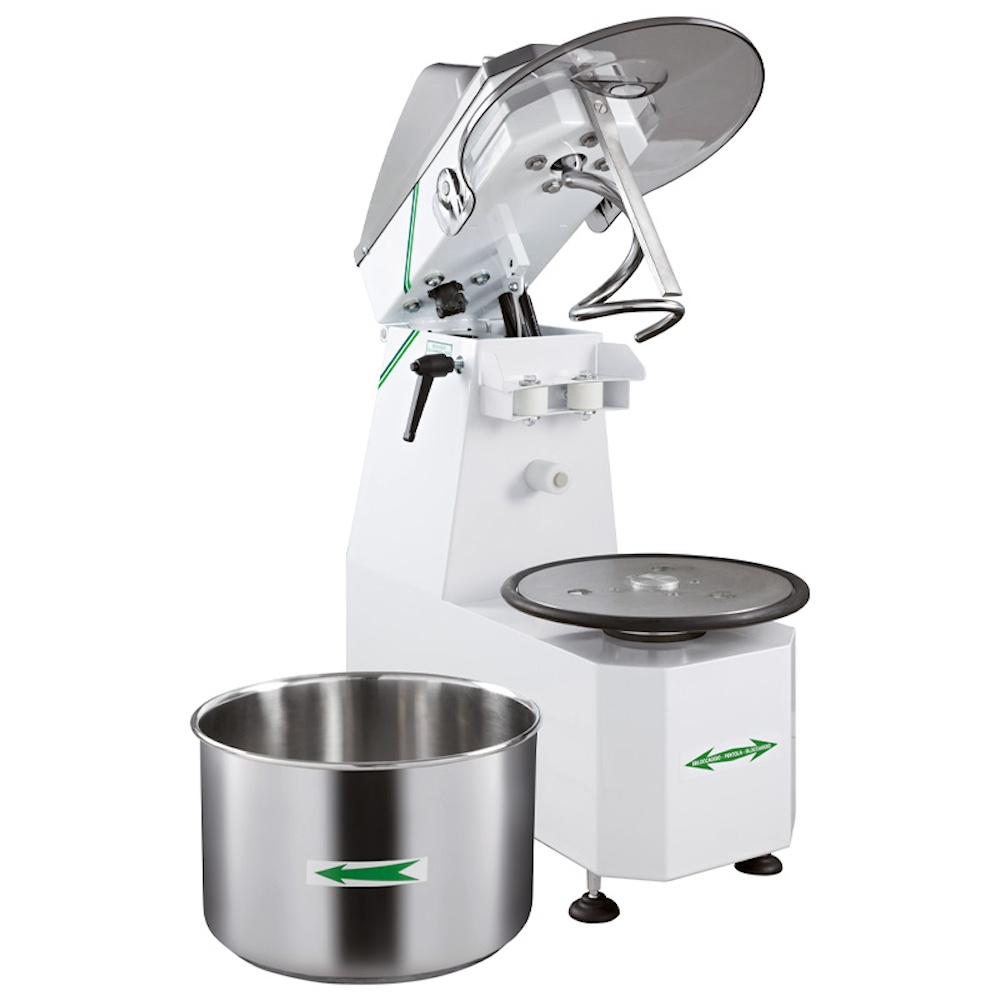Mixeur à spirale avec cuve amovible 42 L, capacité 38 kg, 230 V | FIMAR 38SR