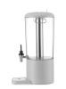 Distributeur de jus, UNIQ, conçu par Robert Bronwasser, 8 L, blanc, 318x216x(H)532 mm | HENDI 425053