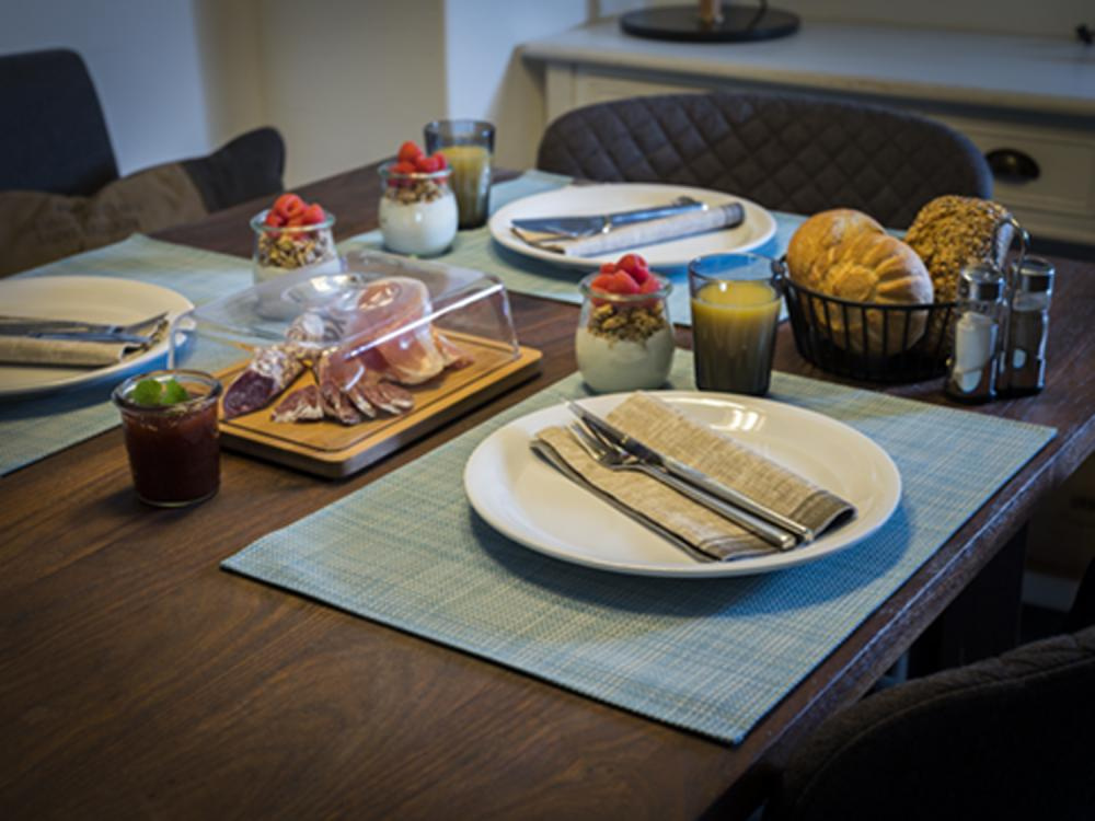 Set de table TIRA, PVC, bleu-beige, 45x33x0,1 cm | APS 60041