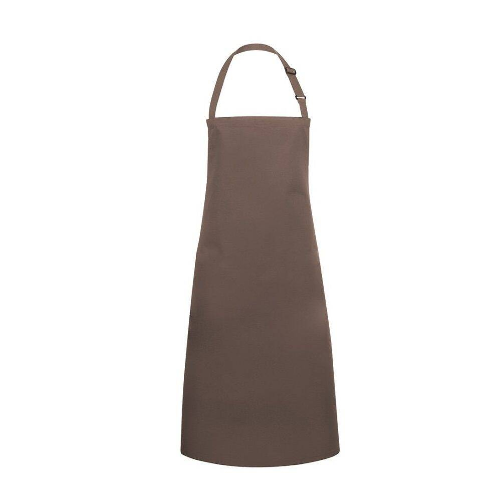 Tablier de cuisine Basic 75 x 90 cm avec boucle brun clair | KARLOWSKY BLS 4-28-Stck