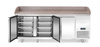 Table réfrigéré 3-portes pour pizza, 375 l, statique, 201x80x87.5 cm | ARKTIC 220252