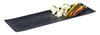 Plateau GN 2/4 DARK WAVE, en mélamine, noir, 53x16,2x2 cm | APS 84903