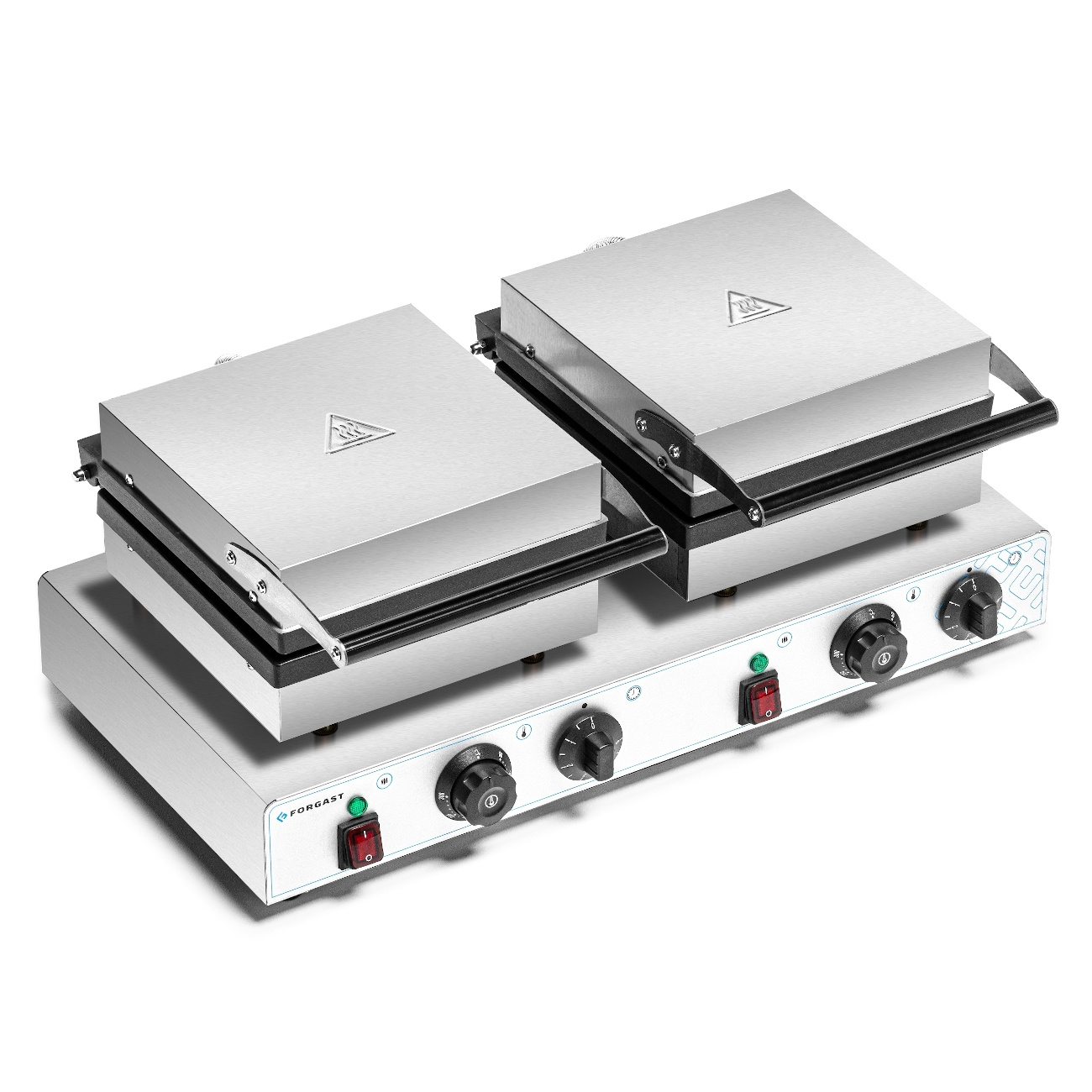Gaufrier électrique 4x3 double, 8 gaufres, 3,5 kW, 230 V | FORGAST FG09726