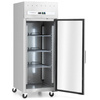 Armoire réfrigérée 1 porte GN 2/1 vitrée 685 l, en acier inoxydable | FORGAST FG07174
