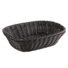Panier à pain en polypropylène, rectangulaire, noir, 26,5x19x7 cm | APS 50702