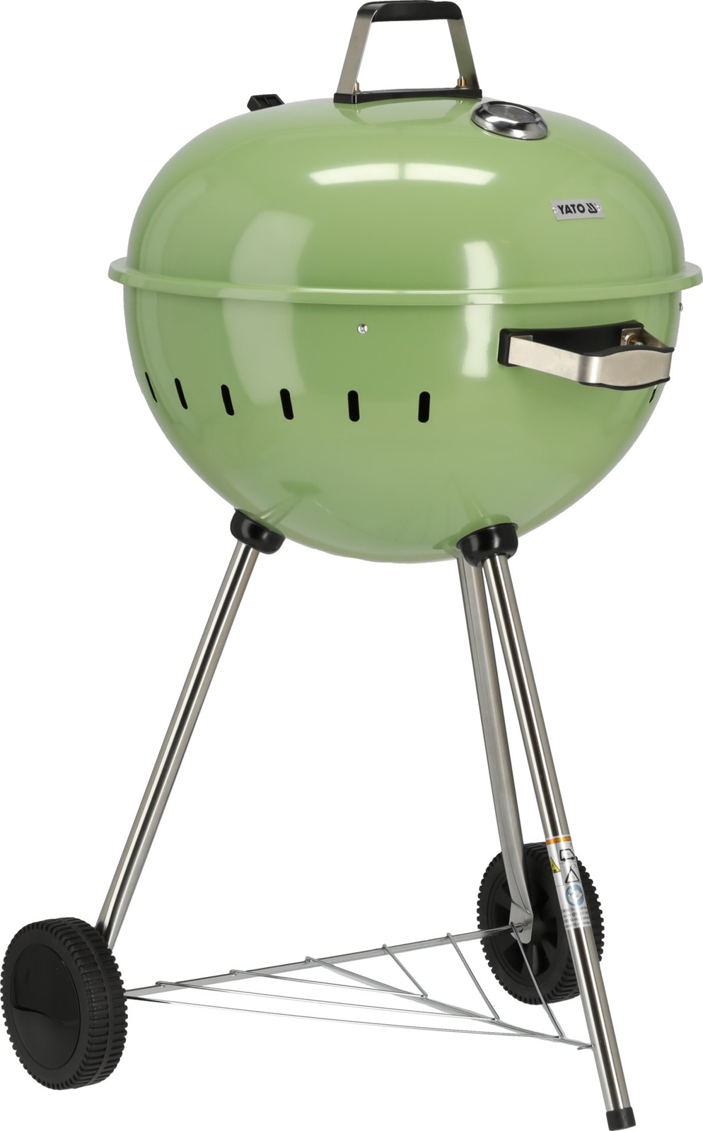 Grill à charbon, rond, ø 54 cm, vert | YATO YG-20303