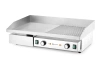 Plaque grill électrique Kitchen Line, 1/2 lisse, 1/2 rainurée, 4,4 kW, 400 V | HENDI 154991