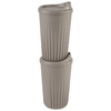 Couvercle pour gobelets réutilisables TO GO, brun, 8,5x2,5 cm | APS 66915