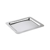 Plateau FPROFI LINE, poli, en acier inoxydable, 32,5x26,5x2 cm | APS 12100