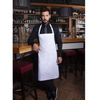 Tablier de cuisine Basic 75 x 90 cm avec boucle blanc | KARLOWSKY BLS 4-3-pièces