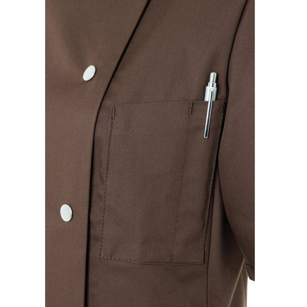 Veste de cuisine femme Greta brun clair | KARLOWSKY JF 4-28