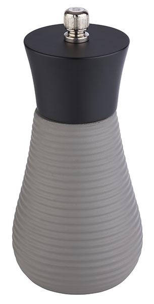 Moulin à sel, ELEMENT, noir-gris, 7,5 x 15,5 cm | APS 40558