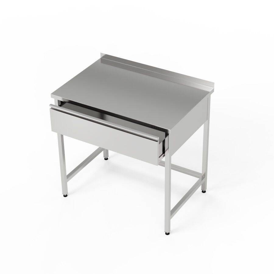 Table de travail inox avec tiroir 40x60x85 cm | FORGAST