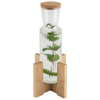 Socle pour carafe en verre VALO, 15x15x12 cm, brun | APS 14019