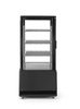 Vitrine réfrigérée 68 l noire, LED, refroidissement dynamique | HENDI 233238