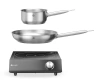Cuisinière à induction 3,5 kW, 230 V + casserole + poêle | HENDI 239889