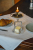 Beurrier en verre avec couvercle, cube, 70 ml | APS 15925
