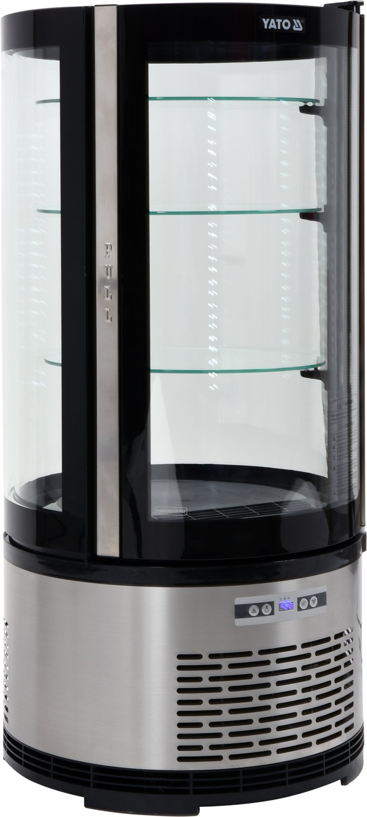 Vitrine réfrigérée 100 L ronde à poser | YATO YG-05094