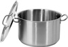 Casserole moyenne en acier inoxydable - cap. 22,4 L avec couvercle | YATO YG-00026