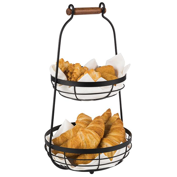 Présentoir buffet à deux niveaux, 26x26x48 cm | APS 30335