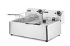 Friteuse électrique Blue Line, 2 cuves, 2x6 L, 2x3,3 kW | HENDI 205853