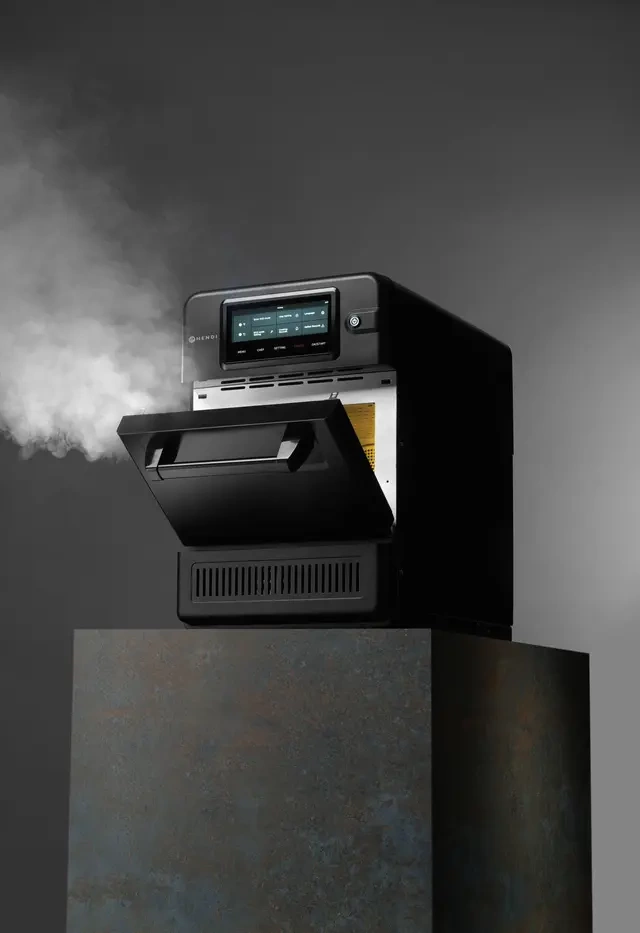 Four convection-micro-ondes CombiTurbo, 18 L, noir, 230 V / 3000 W | HENDI 281277