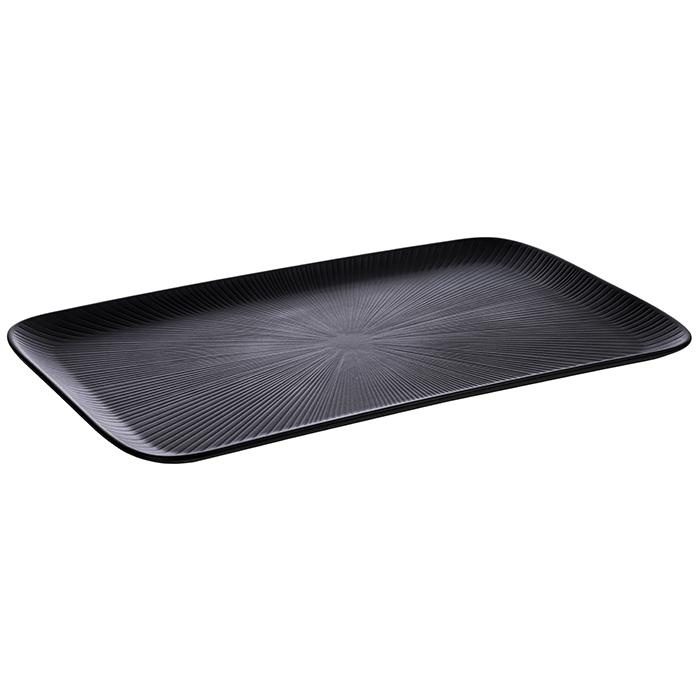 Plateau NERO GN 1/1 en mélamine, noir, 53x32,5x2,5 cm | APS 85067