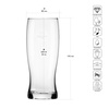 Verres à bière XNO BEER TUMBLER 650 ICE, 650 ml, lot de 6 pièces | KROSNO GLASS F684756050081Z40