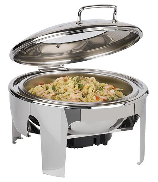 Réchaud de table EASY INDUCTION, rond, avec couvercle à fenêtre en verre, 6 l | APS 12324
