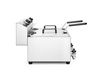 Friteuse électrique à 2 cuves avec robinet de vidange, 2x8 L, 2x3,5 kW | HENDI 209301