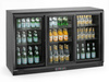 Réfrigérateur de bar pour boissons 3-portes, portes coulissantes, noir, acier laqué, 323 l | ARKTIC 236901