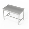 Table de travail centrale en acier inoxydable 120x70x85 cm | FORGAST