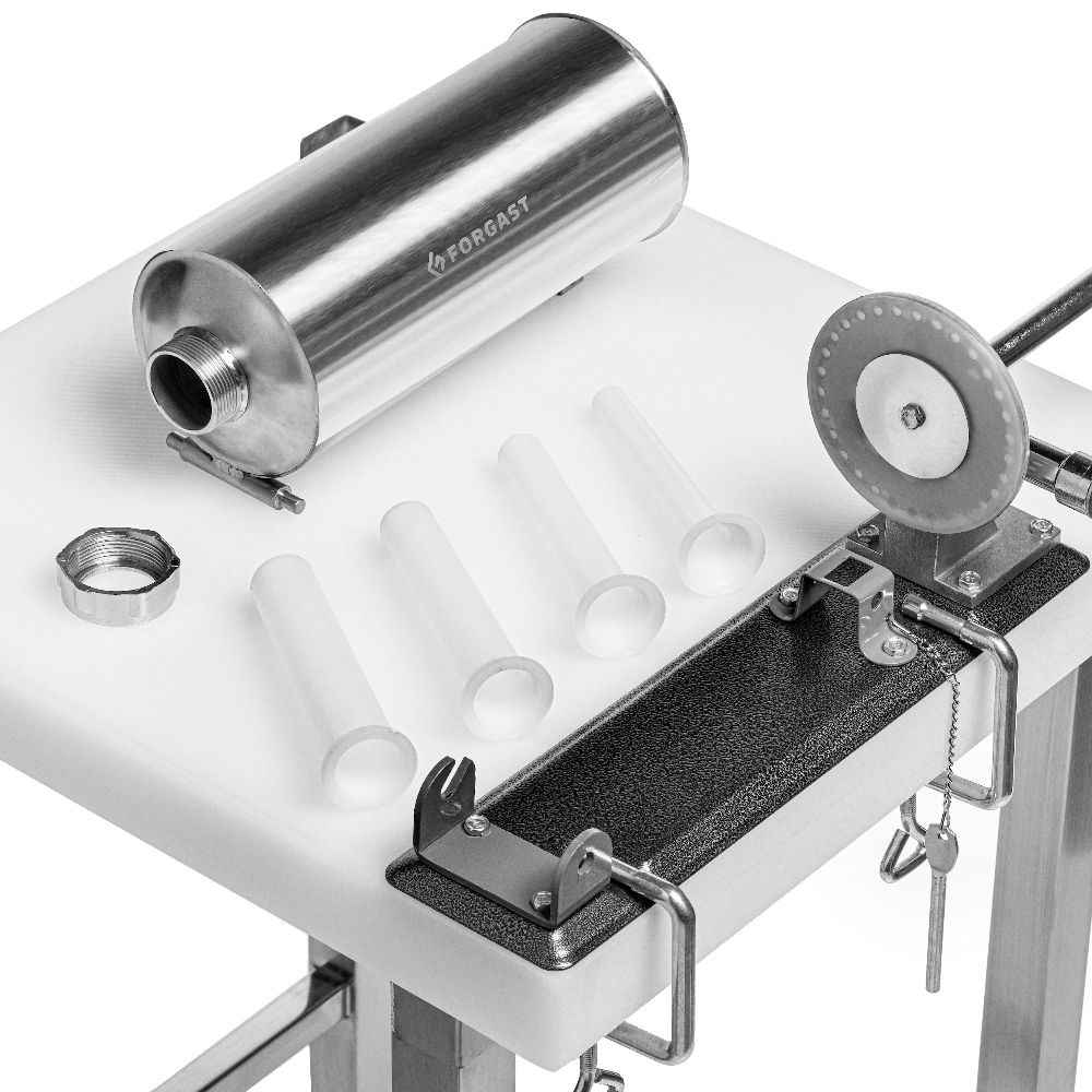 Poussoir à saucisses horizontal 3 l, acier inoxydable | FORGAST FG10614