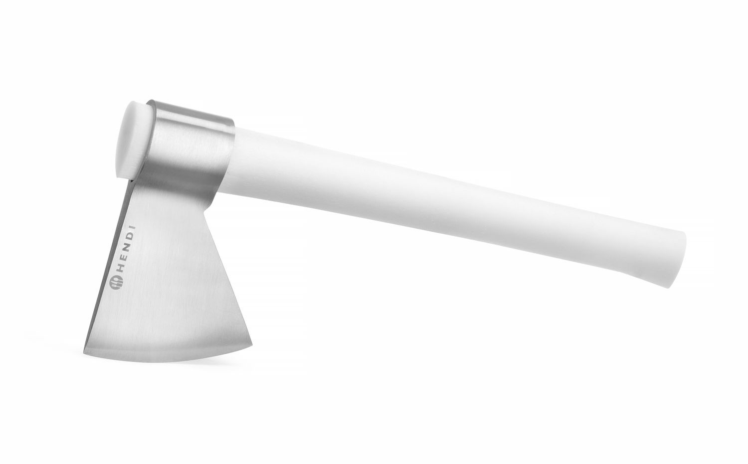 Hache de boucher avec manche blanc long. 45 cm | HENDI 843390