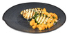 Assiette DARK WAVE, en mélamine, noire, 27x2,5 cm | APS 84909