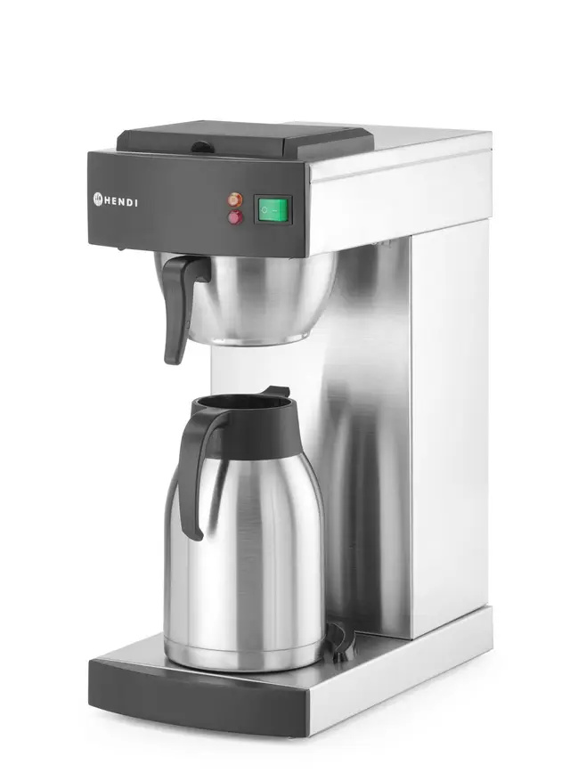 Cafetière filtre, 2 l, acier inoxydable, 1,4 kW | HENDI 211052