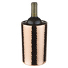 Rafraîchisseur de bouteilles, cooler, acier inoxydable martelé, cuivré, 12x20 cm | APS 36074