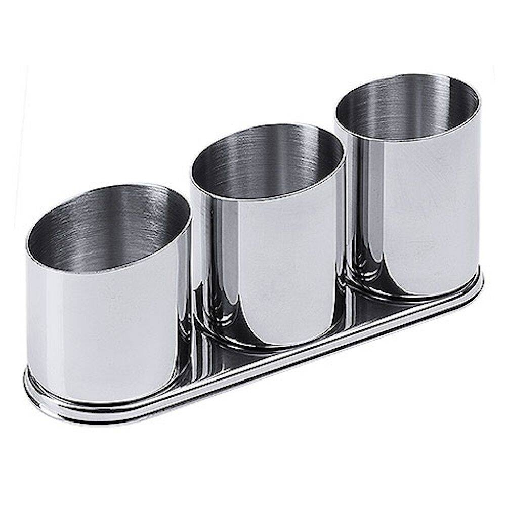 Porte-couverts 26x8x12 cm, acier inoxydable | CONTACTO 220/003