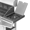 Gril à gaz de jardin avec armoire et brûleur latéral, nombre de brûleurs 4+1, 17,4 kW | FORGAST FG09108