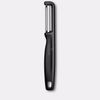 Éplucheur double face IOTA à lame dentelée, noir | VICTORINOX 6.0943.3