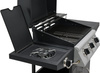 Barbecue à gaz BAVEN, 3+1, avec armoire, noir, 12,8 kW | LUND 99642
