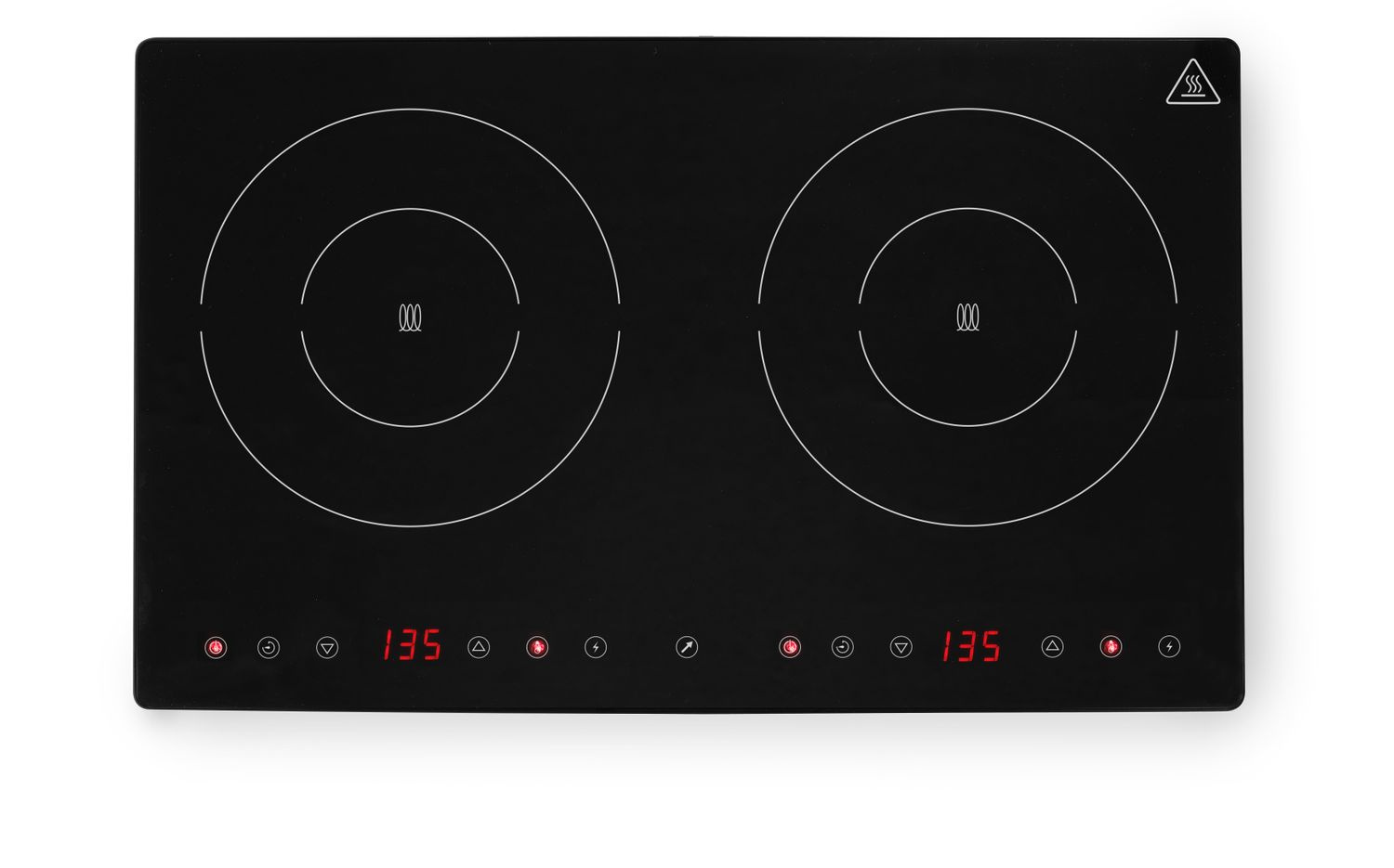 Cuisinière à induction double Black Line, 3,5 kW, 230 V | HENDI 239414