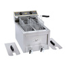 Friteuse électrique à 2 cuves avec robinet, 2x8 L, 230 V, 6 kW | ROLLER GRILL RFE 8 D MONO